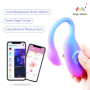 Смарт-віброяйце Magic Motion Flamingo Max Blue 2 в 1: віброяйце та тренажер Кегеля, 10 режимів