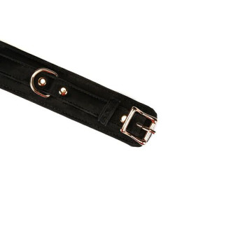 Поножі Liebe Seele Boudoir Amor Ankle Cuffs Black, знімний з’єднувальний ланцюжок
