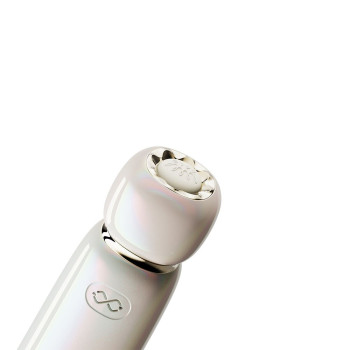 Вакуумний кліторальний стимулятор Zalo Lia Floral White, 3 насадки, 3 режими, різна інтенсивність