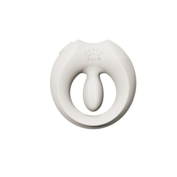 Эрекционное смарт-виброкольцо Zalo Apis Ivory White, до 4 часов работы, зарядный кейс