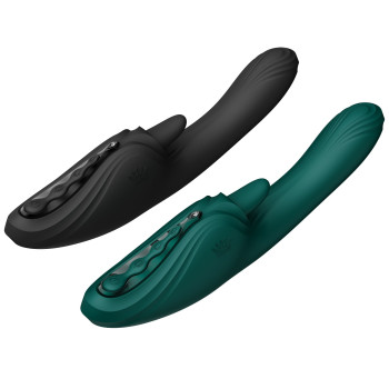 Смарт-вибратор Zalo Ares Obsidian Black, подогрев, 3 мотора, язычок для клитора, стимуляция точки G