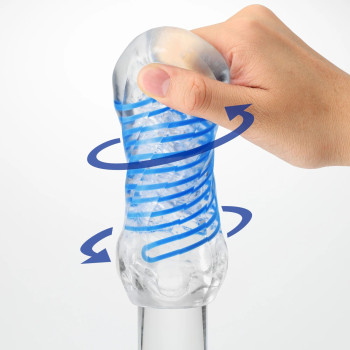 Мастурбатор Tenga Spinner DX 01 Drops, с упругой стимулирующей спиралью внутри, нежное воздействие