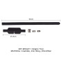 Маска на очі LOCKINK Blindfold Kit, чорна, натуральна шкіра, регульований обсяг