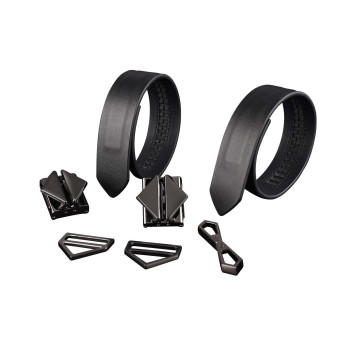 Фіксатори для рук та ніг LOCKINK Wristcuffs/Anklecuffs, чорні, натуральна шкіра