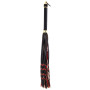 Флогер LOCKINK SEVANDA Red & Black Braided Tail Flogger, червоно-чорний, хвости з вузликами