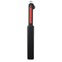 Паддл LOCKINK SEVANDA Braided-handle Spanking Paddle, чорно-червоний, гладенький, з плетінням на ручці