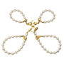 Перлинний набір для фіксації LOCKINK Pearl Bondage & Restraint Set, наручники, поножі, повідець