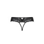 Кружевные стринги с доступом Passion SENIA THONG S/M, black