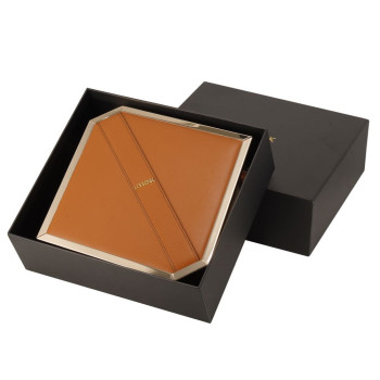 Сумка для секс-іграшок LOCKINK Mysterious Square Kink Bag, коричнева, набір для бондажу в комплекті