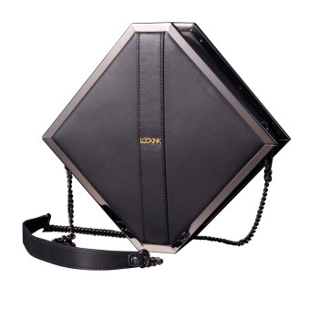 Сумка для секс-іграшок LOCKINK Mysterious Square Kink Bag, чорна, набір для бондажу в комплекті