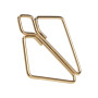 SX0844 Затискачі для сосків з важкою підвіскою LOCKINK Nipple Clamps with Heavy Pendant, золотисті