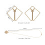 SX0844 Затискачі для сосків з важкою підвіскою LOCKINK Nipple Clamps with Heavy Pendant, золотисті