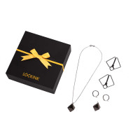 Зажимы для сосков с тяжелой подвеской LOCKINK Nipple Clamps with Heavy Pendant, серебристые