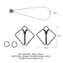 Затискачі для сосків з важкою підвіскою LOCKINK Nipple Clamps with Heavy Pendant, сріблясті