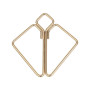 Затискачі для сосків LOCKINK Minimalism Nipple Clamps, золотисті