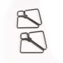 Затискачі для сосків LOCKINK Minimalism Nipple Clamps, сріблясті