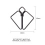 Затискачі для сосків LOCKINK Minimalism Nipple Clamps, сріблясті