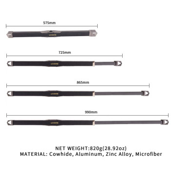 Фіксатор-розпірка LOCKINK Adjustable Spreader Bar Set, чорний, шкіряний, ремені для шиї, рук/ніг