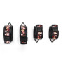 БДСМ-набір LOCKINK The Flowering Serpent Bondage Set, чорний, з малюнком у вигляді змій, 7 предметів