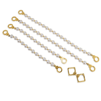 Перлинні наручники та поножі LOCKINK Pearl Handcuffs & Anklecuffs