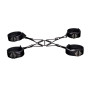Набір фіксаторів для рук та ніг LOCKINK Hogtie Set, чорний, ремені з натуральної шкіри