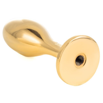 Металева анальна пробка — кролячий хвіст LOCKINK SEVANDA White Bunny-Tail Anal Rose-shape Plug