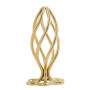 Металлическая анальная пробка LOCKINK SEVANDA Hollow Spiral Golden, L, золотистая, диаметр 3,9 см
