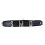Нашийник LOCKINK Dark DIY Alphabet Collar, чорний, штучна шкіра, букви зі стразами