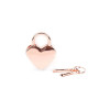 Замочок-сердечко Liebe Seele Heart Shape Padlock Rose Gold (2 шт), універсальний