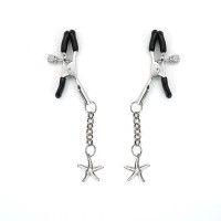 Зажимы для сосков Liebe Seele Starfish Nipple Clamps Silver, подвеска морская звезда