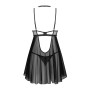 Бебі-дол Obsessive Donarella babydoll & thong, XS/S, мереживний ліф, чокер та стрінги в комплекті