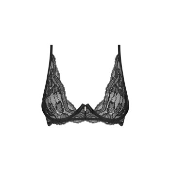 Бюстгальтер Obsessive Nutris bra, XS/S, мереживо, м’які чашки, кісточки під грудьми