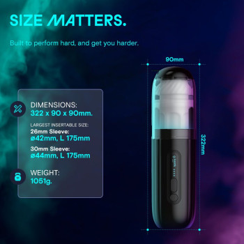 Смарт-мастурбатор Kaotik Labs The Shockwave, режим edging, імітація фрикцій