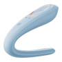 Вибратор для пар Satisfyer Double Classic Light Blue с одним моторчиком