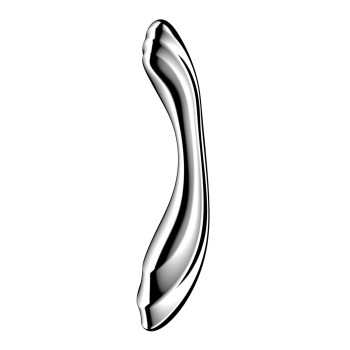 Металлический дилдо Satisfyer Pure Gravity 2, двусторонний, можно нагревать и охлаждать, очень тяжелый