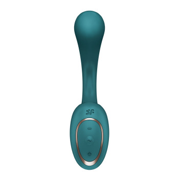Вагинально-клиторальный вибратор Satisfyer G for Goddess 2 Bottle Green, 2 мотора