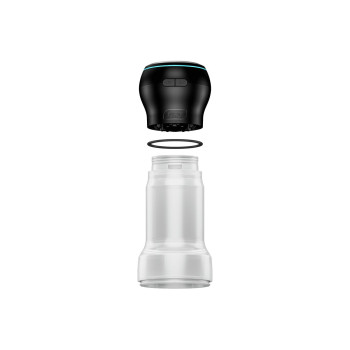 Мастурбатор Kiiroo Feel Pocket Crystal зі всмоктувальною інтерактивною насадкою PowerBlow Combo Set