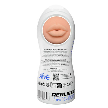 Мастурбатор-ротик Alive Maxi Flex L Oral, реалистичный вход, рельефный канал