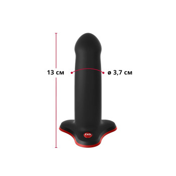 Фалоімітатор Fun Factory AMOR Black, довжина 14,6 см, діаметр 3,7 см, вигнутий