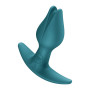Анальная пробка Fun Factory BOOTIE FEM Bottle Green, в виде бутона, диаметр 2,9 см, тонкий ограничитель