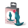 Анальная пробка Fun Factory BOOTIE FEM Bottle Green, в виде бутона, диаметр 2,9 см, тонкий ограничитель