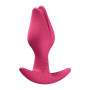Анальная пробка Fun Factory BOOTIE FEM Raspberry, в виде бутона, диаметр 2,9 см, тонкий ограничитель