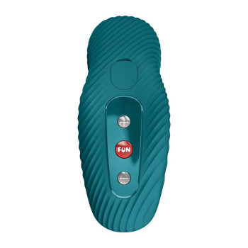 Накладний вібратор Fun Factory LAYA III Bottle Green, ефект постукування пальцем
