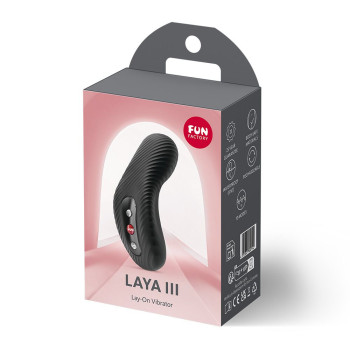Накладний вібратор Fun Factory LAYA III Black, ефект постукування пальцем