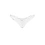 Трусики-стрінги з мереживом Obsessive Arrowel White crotchless thong S/M