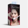 Кляп силиконовый Feral Feelings Silicon Ball Gag White/White, белый ремень, белый шарик