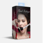 Кляп силиконовый Feral Feelings Silicon Ball Gag White/Black, белый ремень, черный шарик