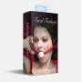 Кляп силиконовый Feral Feelings Silicon Ball Gag Red/White, красный ремень, белый шарик