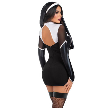Костюм черниці Leg Avenue Holy Hottie Dress S