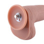 Фалоімітатор 11.8″ з вібрацією для секс-машин Hismith Silicone Dildo with Vibe, KlicLok, пульт ДК